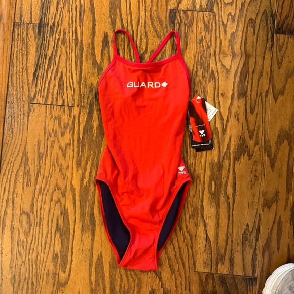 TYR Lifeguard Swimsuit Guard One Piece Red 34 NWT Size 34 MSRP $70 - Picture 1 of 5